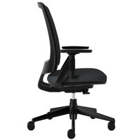 HON 2281VA10T Lota Series Black Mesh / Fabric Mid-Back Swivel Office Chair