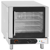 Nemco 1120 Half Size 4 Pan Countertop Convection Oven with Manual Controls and Steam Injection - 208-240V, 2750-2900W