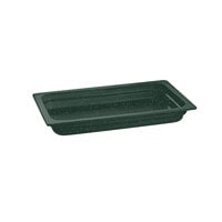 Tablecraft CW300HGNS 20 3/4" x 12 3/4" x 2 1/2" Hunter Green with White Speckle Full Size Cast Aluminum Food Pan