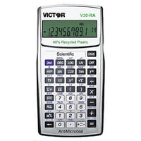 Victor V30-RA 10-Digit LCD Battery Powered Recycled Scientific Calculator with Antimicrobial Coating