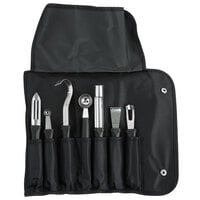 Dexter-Russell 20207 7 Piece Garnishing Tools Set with Black Bag