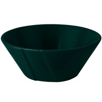Tablecraft CW1449HGNS 1 Qt. Hunter Green with White Speckle Round Cast Aluminum Serving Bowl