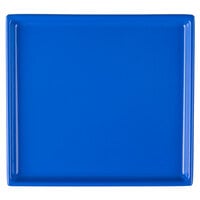 Tablecraft CW2116CBL 7" x 6 1/2" x 3/8" Cobalt Blue Cast Aluminum Sixth Size Rectangular Cooling Platter