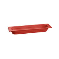 Tablecraft CW330R 20 3/4" x 6 3/8" x 2 1/2" Red Half Size Long Cast Aluminum Food Pan