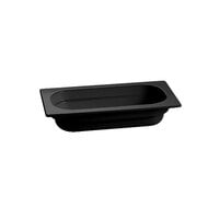 Tablecraft CW340BK 12 3/4" x 6 7/8" x 2 1/2" Black 1/3 Size Cast Aluminum Food Pan