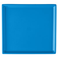 Tablecraft CW2116SBL 7" x 6 1/2" x 3/8" Sky Blue Cast Aluminum Sixth Size Rectangular Cooling Platter