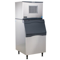 Scotsman C0530SA-1D Prodigy Series 30 inch Air Cooled Small Cube Ice Machine with Stainless Steel Exterior Bin - 525 lb.