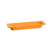 Tablecraft CW330X 20 3/4" x 6 3/8" x 2 1/2" Orange Half Size Long Cast Aluminum Food Pan