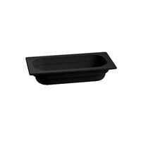 Tablecraft CW350BK 12 3/4" x 6 7/8" x 4" Black 1/3 Size Deep Cast Aluminum Food Pan