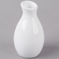 Acopa 3 3/4 inch Bright White Porcelain Jug Bud Vase - 12/Case