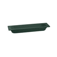 Tablecraft CW330HGNS 20 3/4" x 6 3/8" x 2 1/2" Hunter Green with White Speckle Half Size Long Cast Aluminum Food Pan
