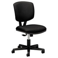 HON 5703GA10T Volt Black Synchro-Tilt Task Chair with Swivel Base