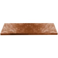 Tablecraft CWAL6TCP Translucent Copper 13 Gauge Aluminum Table Cover for 6' Table - 72 3/8 inch x 30 3/8 inch