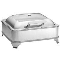Tablecraft CW40162 5 Qt. 2/3 Size Stainless Steel Quick View Electric Chafer with Stand - 110V