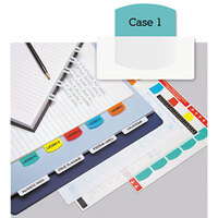 Redi-Tag 33120 1 1/8 inch Multi-Color Laser Printable Plastic Index Tabs - 100/Pack