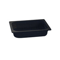 Tablecraft CW310MBS 12 3/4" x 10 3/8" x 2 1/2" Midnight with Blue Speckle Half Size Cast Aluminum Food Pan