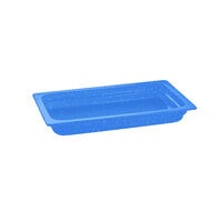 Tablecraft CW300BS 20 3/4" x 12 3/4" x 2 1/2" Blue Speckle Full Size Cast Aluminum Food Pan