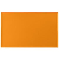Tablecraft CW2111X 21" x 12 7/8" x 3/8" Orange Cast Aluminum Rectangular Cooling Platter