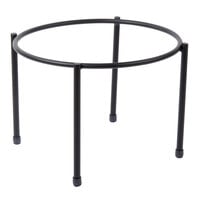 Clipper Mill by GET IR-510 10 inch Black Powder Coated Iron Round 1-Tier Pizza Stand