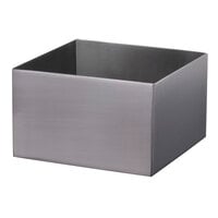 Clipper Mill by GET SSPAN-03 Uptown 5 inch x 5 inch x 3 inch Stainless Steel Square Pan Riser