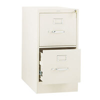HON 310 Series 15 inch x 26 1/2 inch x 29 inch Putty Two-Drawer Letter Filing Cabinet