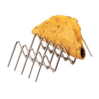 Enterprises 4-81858 Taco Holder for Three Or Four Tacos G.E.T Stainless Steel 