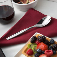 Reed & Barton RB121-002 Merlot 7 5/8 inch 18/10 Stainless Steel Extra Heavy Weight Dessert Spoon - 12/Case