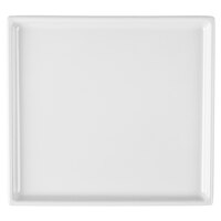 Tablecraft CW2116W 7" x 6 1/2" x 3/8" White Cast Aluminum Sixth Size Rectangular Cooling Platter