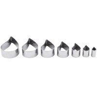 Ateco 5267 7-Piece Stainless Steel Comma Cutter Set