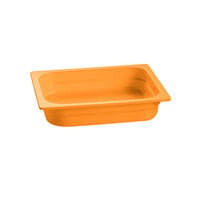 Tablecraft CW310X 12 3/4" x 10 3/8" x 2 1/2" Orange Half Size Cast Aluminum Food Pan