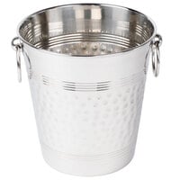 American Metalcraft WB9 5 Qt. Hammered Stainless Steel Wine Bucket