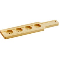 Acopa 14 1/2 inch Natural Wood Flight Paddle - 12/Case
