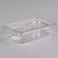 Cambro 42CW135 Camwear 1/4 Size Clear Polycarbonate Food Pan - 2 1/2 inch Deep