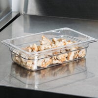 Cambro 42CW135 Camwear 1/4 Size Clear Polycarbonate Food Pan - 2 1/2 inch Deep