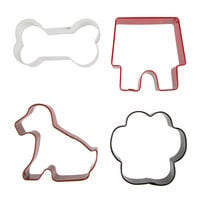 Wilton 2308-0910 4-Piece Metal Pets Cookie Cutter Set