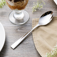 Reed & Barton RB118-002 Hollis 7 3/8 inch 18/10 Stainless Steel Extra Heavy Weight Dessert Spoon - 12/Case