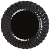Fineline Flairware 209-BK 9" Black Plastic Plate - 180/Case
