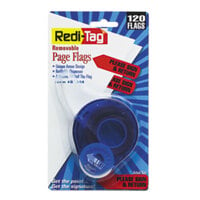 Redi-Tag 81344 Red 1 3/4 inch x 9/16 inch Please Sign & Return Arrow Page Flag with Dispenser