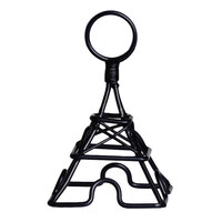 Clipper Mill by GET SGN-02 3 1/2 inch Black Powder Coated Iron Small Eiffel Tower Card Holder