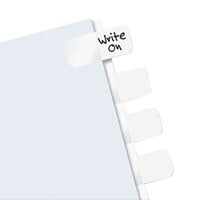 Redi-Tag 31010 1 inch White Side-Mount Plastic Index Tabs - 416/Pack