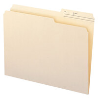 Smead 10388 Letter Size File Folder - Guide Height with Reinforced 2/5 Cut Printed Right Tab, Manila - 100/Box