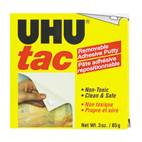 UHU 99681 Tac 3 oz. Adhesive Nontoxic Reusable Putty
