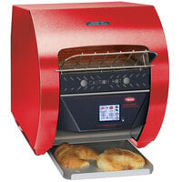 Hatco TQ3-400 Toast-Qwik Red Conveyor Toaster with 2" Opening and Digital Controls - 120V, 1780W