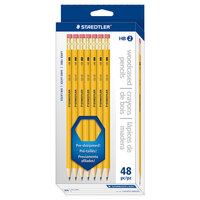 Staedtler 13247C48A6 Woodcase Yellow Barrel HB Lead #2 Pencil - 48/Pack