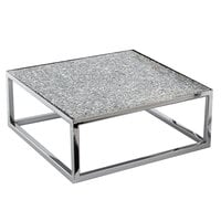 Clipper Mill by GET RISCR-07 Levels Chrome Plated Iron Square Riser - 12" x 12" x 7"