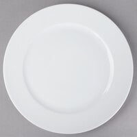 Schonwald 9130031 Fine Dining 12 3/8" Round Continental White Wide Rim Porcelain Plate - 6/Case