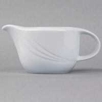 Schonwald 9183835 Donna 12 oz. Continental White Porcelain Sauce Boat - 6/Case