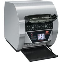 Hatco TQ3-900 Toast-Qwik Stainless Steel Conveyor Toaster with 2 inch Opening and Digital Controls - 240V, 3020W