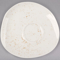 Schonwald 9386918-70255 Pottery 6 1/8 inch Unique White Porcelain Saucer - 12/Case