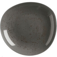 Schonwald 9381322-63044 Pottery 22 oz. Unique Dark Gray Organic Porcelain Bowl - 6/Case